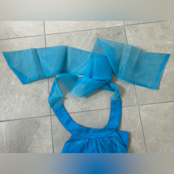 NWT PINK LILY WOMENS BLUE HALTER BOW BACK DETAIL BODYSUIT - Picture 11 of 11